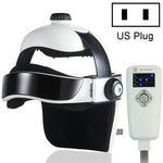 Electronic Air Pressure Head Massager, Relaxed Music Helmet Massager, US Plug
