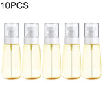 10 PCS Portable Refillable Plastic Fine Mist Perfume Spray Bottle Transparent Empty Spray Sprayer Bottle, 60ml