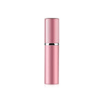Portable Mini Refillable Glass Perfume Fine Mist Atomizers with Metallic Exterior, 5ml