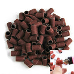 100pcs / Pack Nail Art Electric Grinder Accessories Sandpaper Ring Sand Cloth Ring Grinding Ring