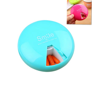 Portable 7 Days Drugs Pill Container Rotation Pillbox