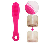 Blackhead Brush Face Cleansing Extractor Remover Tool Silicone Finger Massage Brush Face Exfoliating Cleansing Tool