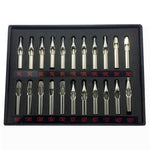 22PCS Stainless Steel Tattoo Nozzle Tips Set Round Diamond Magnum Mixed Tattoo Tips For Tattoo Supply