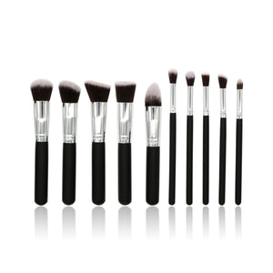 10 Pcs Silver/Golden Makeup Brushes Set pincel maquiagem Cosmetics  maquillaje Makeup Tool Powder Eyeshadow Cosmetic Set