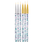 3pcs / Set Nail Art Brush Tool Acrylic Nail Crystal Carving Phototherapy Drawing Pen