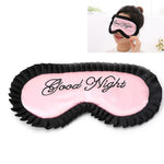 Comfortable Imitation Silk Satin Personalized Travel Sleep Mask Eye Cover