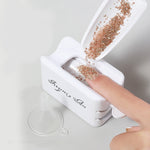 Nail Art Double-Layer Powder Jewelry Recycling Box Portable Infiltration Powder Container Manicure Tool