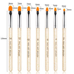 7 In 1 Phototherapy Pen Round Head Line Pen Transparent Rod Painted Pen Drawing Pen Nail Art Brush Tool