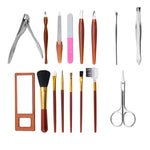 18 in 1 Nail Scissors Set Manicure Pliers Nail Tools