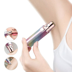 2 In 1  Electric Shaver Lady Eyebrow Trimmer Lipstick Automatic Facial Hair Removal Device