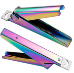 Nail Word Cut French U-Shaped Cut Fake Nail Cut Stainless Steel Nail Knife, Color Classification: Silver