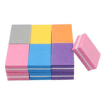 50 PCS 35x25x10mm EVA Small Square Sponge Nail File Random Colour Delivery