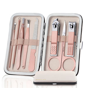 8 PCS/Set Stainless Steel Nail Clippers Manicure Tool Set