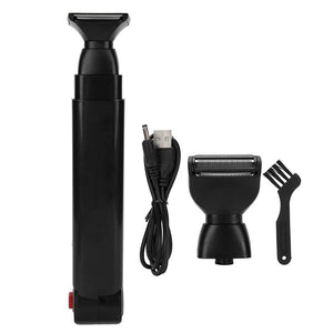 B7 2-in-1 USB Rechargeable Electric Shaver Back Shaver