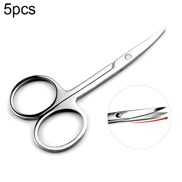 5 PCS Stainless Steel Elbow Eyebrow Trimming Scissors