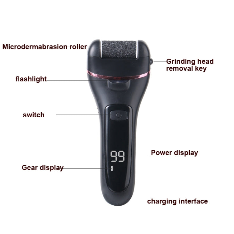 Electric Foot Grinder Digital Display Rechargeable Pedicure Peeling