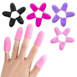 4 PCS Nail Removal Clip Free Silicone Finger Sleeves