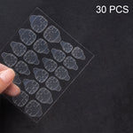 30 PCS 24 Stickers/Sheet Nail Art Double Sided Jelly Glue