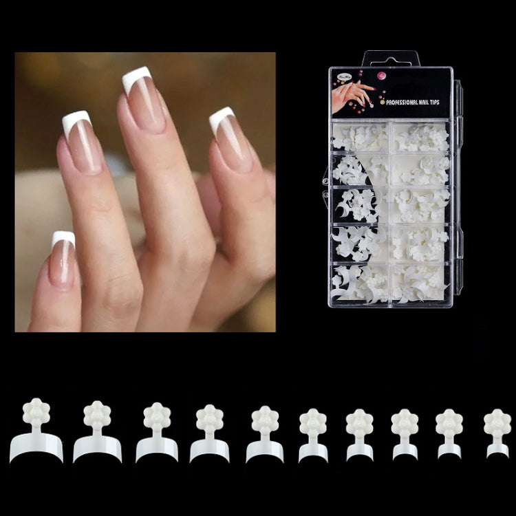 Plum Blossom Crescent Art Nail Extension Nail Plate