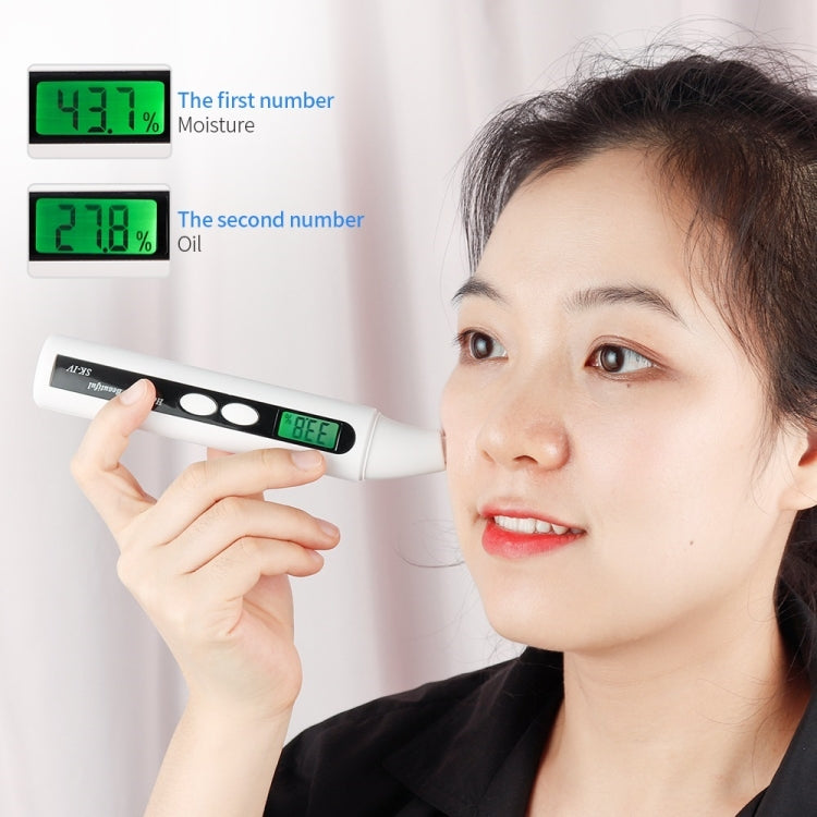 HS-018 LCD Display Skin Analyzer Skin Moisture Tester Skin Oil Test Meter