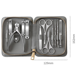 12 in 1 Stainless Steel Nail Trimming and Polishing Tool Set