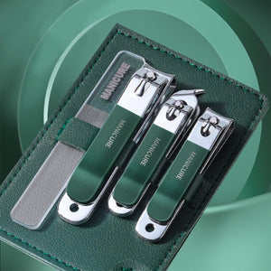 4pcs /Set Stainless Steel Nail Knife Set Household Portable Rotating Bag Nail Cutting Tool