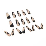 24pcs/box Frosted Leopard Finished Ballet Manicure Patches