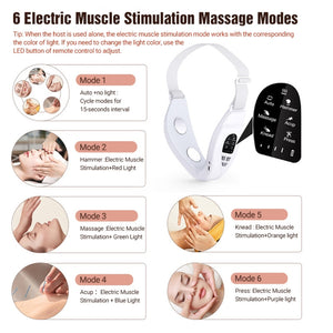 S1 EMS Microcurrent Colored Light Massage Beauty Instrument Remote Face Slimming Device